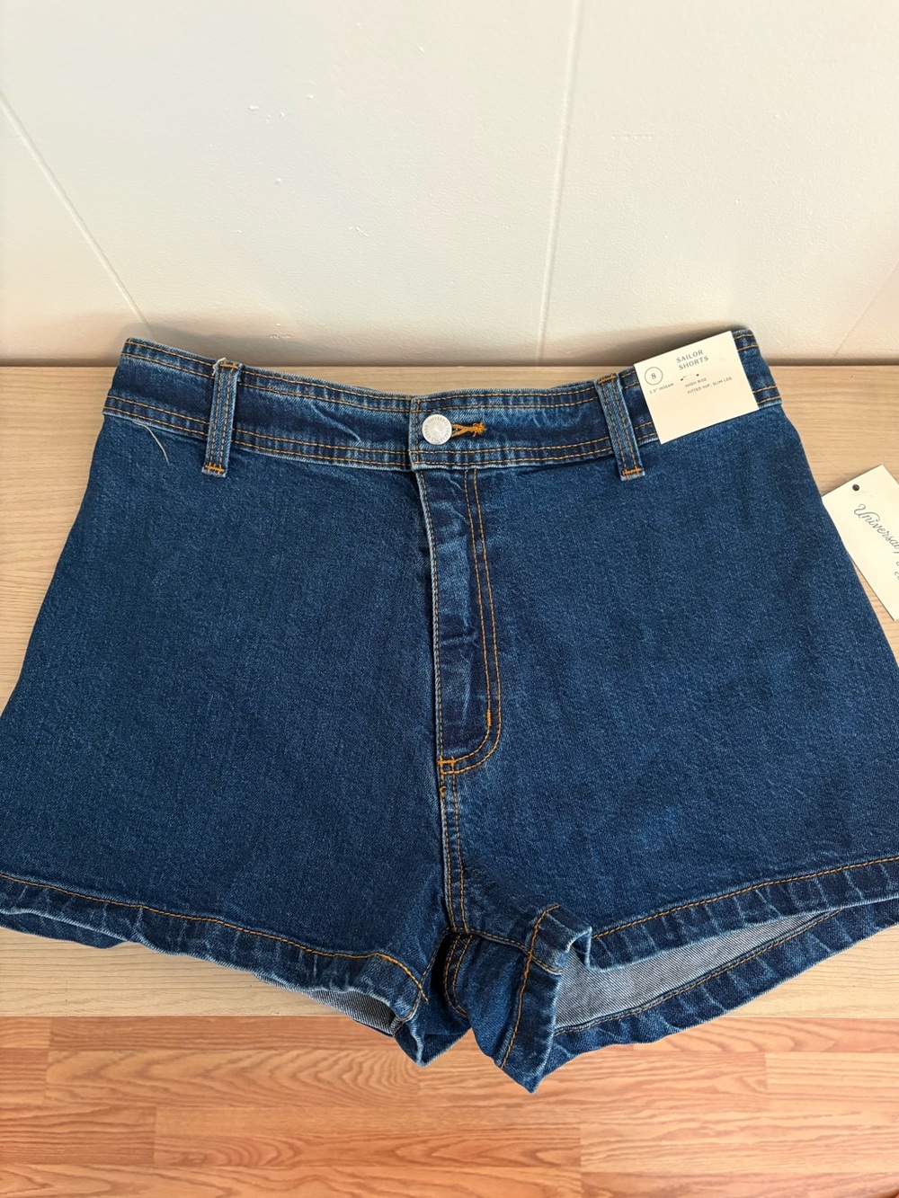 Universal Thread Dark Blue High-Rise Denim Shorts